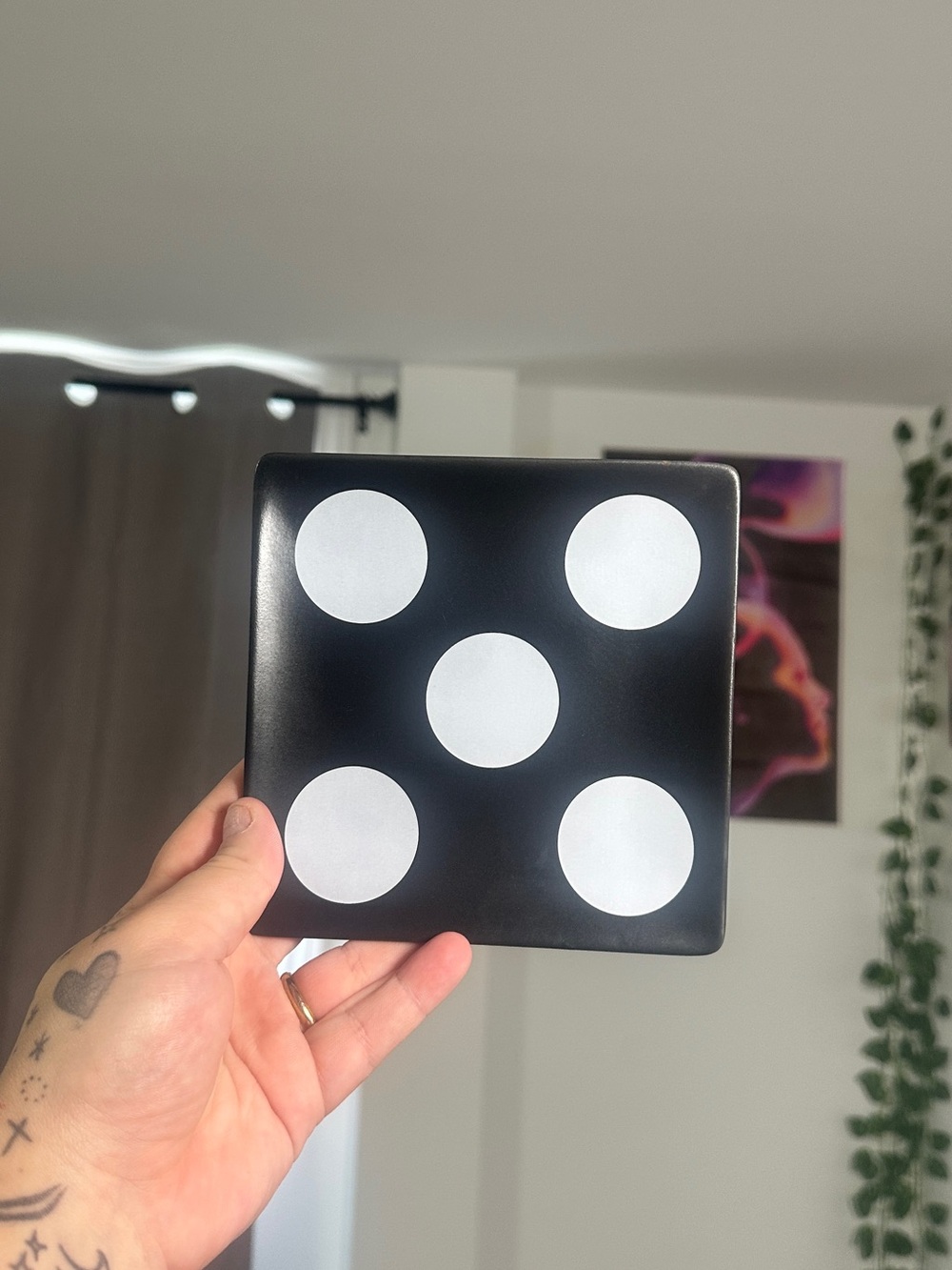 Dice 5 dots trinket dish